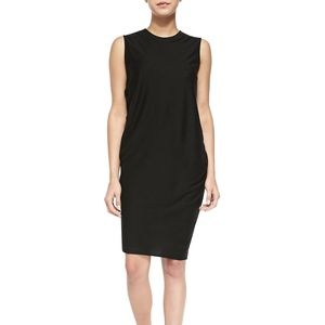 HELMUT LANG Sync Jersey Drape Dress Black XS S